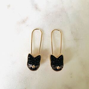 Black Cat Earrings